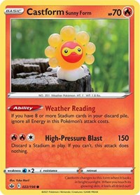 Castform Sunny Form (022/198) [SWSH06: Chilling Reign]
