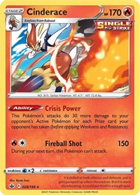 Cinderace (028/198) [SWSH06: Chilling Reign]
