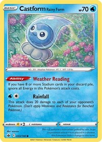Castform Rainy Form (033/198) [SWSH06: Chilling Reign]