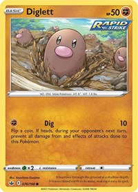 Diglett (076/198) [SWSH06: Chilling Reign]