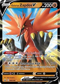 Galarian Zapdos V (080/198) [SWSH06: Chilling Reign]