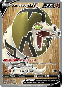 Sandaconda V (Full Art) (175/198) [SWSH06: Chilling Reign]