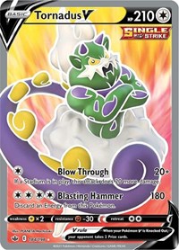 Tornadus V (Full Art) (184/198) [SWSH06: Chilling Reign]