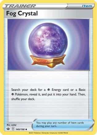 Fog Crystal 140/198  - Reverse Holofoil SWSH06 Chilling Reign - Uncommon