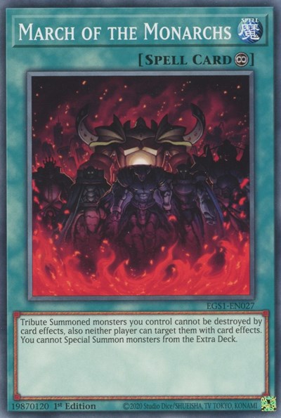 March of the Monarchs (EGS1-EN027) [Egyptian God Deck: Slifer the Sky Dragon]