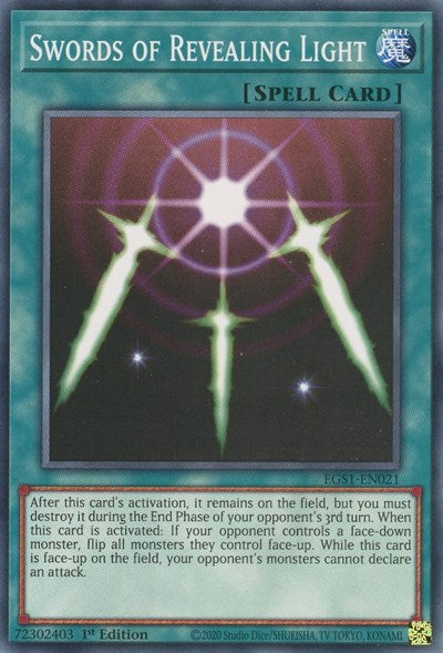 Swords of Revealing Light (EGS1-EN021) [Egyptian God Deck: Slifer the Sky Dragon]
