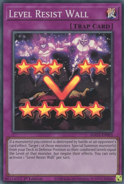 Level Resist Wall (EGO1-EN005) [Egyptian God Deck: Obelisk the Tormentor]