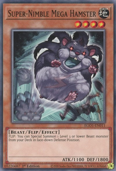 Super-Nimble Mega Hamster (EGO1-EN011) [Egyptian God Deck: Obelisk the Tormentor]