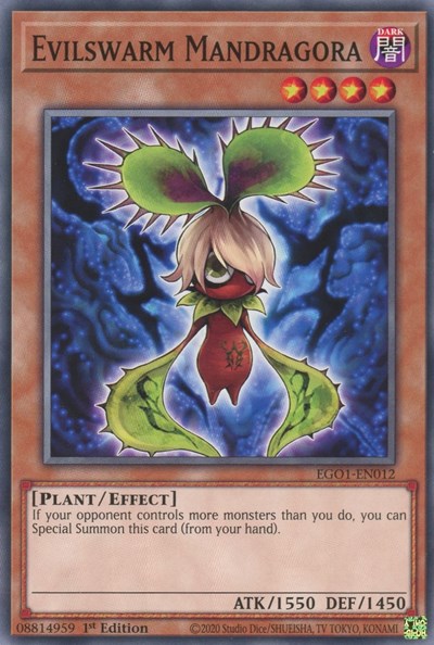 Evilswarm Mandragora (EGO1-EN012) [Egyptian God Deck: Obelisk the Tormentor]