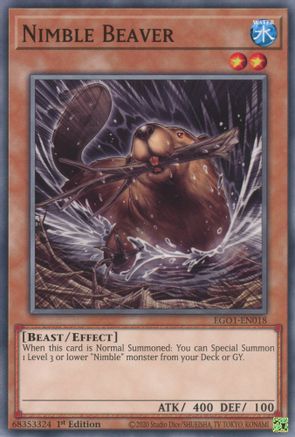 Nimble Beaver (EGO1-EN018) - Egyptian God Deck: Obelisk the Tormentor Unlimited