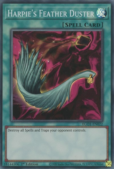 Harpie's Feather Duster (EGO1-EN022) [Egyptian God Deck: Obelisk the Tormentor]