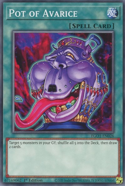 Pot of Avarice (EGO1-EN026) [Egyptian God Deck: Obelisk the Tormentor]