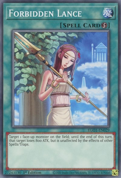 Forbidden Lance (EGO1-EN029) [Egyptian God Deck: Obelisk the Tormentor]