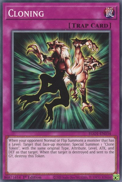 Cloning (EGO1-EN034) [Egyptian God Deck: Obelisk the Tormentor]