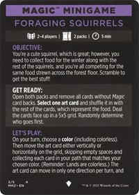 Magic Minigame: Foraging Squirrels (2) [Modern Horizons 2]
