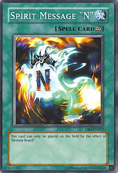 Spirit Message "N" (DB2-EN023) [Dark Beginning 2]
