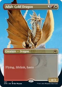 Adult Gold Dragon (Borderless) (297) [Adventures in the Forgotten Realms]