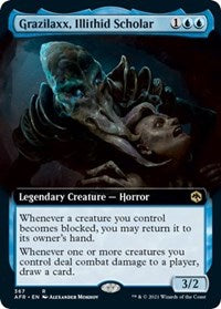 Grazilaxx, Illithid Scholar (Extended Art) (367) [Adventures in the Forgotten Realms]