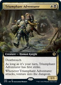 Triumphant Adventurer (Extended Art) (390) [Adventures in the Forgotten Realms]