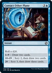 Contact Other Plane (52) [Adventures in the Forgotten Realms]
