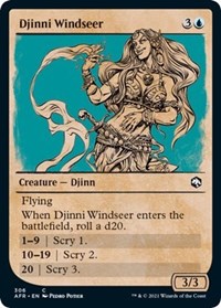 Djinni Windseer (Showcase) (306) [Adventures in the Forgotten Realms]