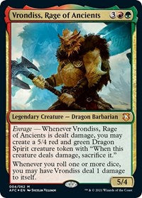 Vrondiss, Rage of Ancients (Display Commander) - Thick Stock (4) [Commander: Adventures in the Forgotten Realms]