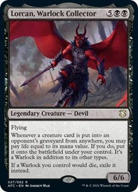 Lorcan, Warlock Collector (27) [Commander: Adventures in the Forgotten Realms]