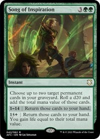 Song of Inspiration (42) [Commander: Adventures in the Forgotten Realms]