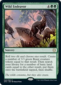 Wild Endeavor (43) [Commander: Adventures in the Forgotten Realms]