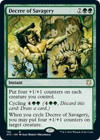 Decree of Savagery (156) [Commander: Adventures in the Forgotten Realms]
