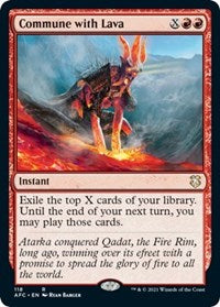 Commune with Lava (118) [Commander: Adventures in the Forgotten Realms]