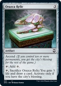 Orazca Relic (213) [Commander: Adventures in the Forgotten Realms]
