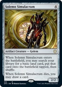 Solemn Simulacrum (216) [Commander: Adventures in the Forgotten Realms]