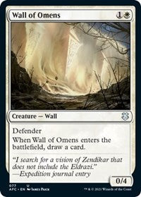 Wall of Omens (77) [Commander: Adventures in the Forgotten Realms]