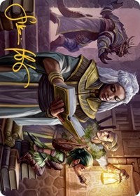 You Find the Villains' Lair Art Card (Gold-Stamped Signature) (40) [Art Series: Adventures in the Forgotten Realms]