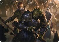 You Come to the Gnoll Camp Art Card (42) [Art Series: Adventures in the Forgotten Realms]