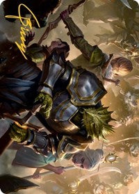 You Come to the Gnoll Camp Art Card (Gold-Stamped Signature) (42) [Art Series: Adventures in the Forgotten Realms]