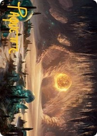 Plains (265) Art Card (Gold-Stamped Signature) (63) [Art Series: Adventures in the Forgotten Realms]