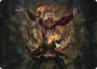 Delina, Wild Mage Art Card (31) [Art Series: Adventures in the Forgotten Realms]
