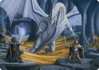 Cave of the Frost Dragon Art Card (46) [Art Series: Adventures in the Forgotten Realms]