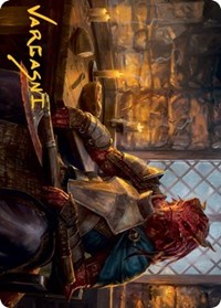 Jaded Sell-Sword Art Card (Gold-Stamped Signature) (47) [Art Series: Adventures in the Forgotten Realms]