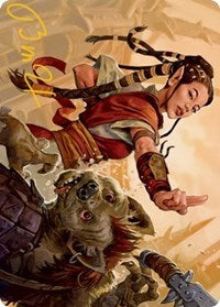 Half-Elf Monk Art Card (Gold-Stamped Signature) (28) [Art Series: Adventures in the Forgotten Realms]