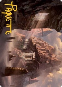 Mountain (62/81) Art Card (Gold-Stamped Signature) (62) [Art Series: Adventures in the Forgotten Realms]