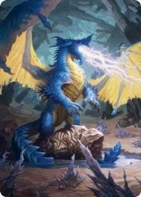 Blue Dragon Art Card (73) [Art Series: Adventures in the Forgotten Realms]