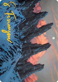 Mountain (59/81) Art Card (Gold-Stamped Signature) (59) [Art Series: Adventures in the Forgotten Realms]