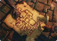 Dungeon Map Art Card (57) [Art Series: Adventures in the Forgotten Realms]