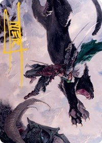 Drizzt Do'Urden Art Card (Gold-Stamped Signature) (52) [Art Series: Adventures in the Forgotten Realms]