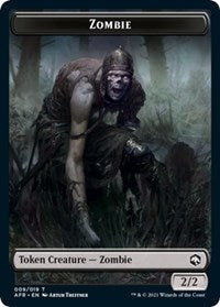 Zombie Token (9) [Adventures in the Forgotten Realms]