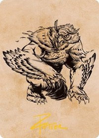 Owlbear (Showcase) Art Card (Gold-Stamped Signature) (76) [Art Series: Adventures in the Forgotten Realms]