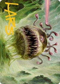 Beholder Art Card (Gold-Stamped Signature) (1) [Art Series: Adventures in the Forgotten Realms]